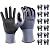 Tarantula Safety Work Gloves MicroFoam Nitrile Coated 12 Pairs,Endurance Seamless Knit Nylon,Dots on Palm,Dot Grip Gloves,Lagre