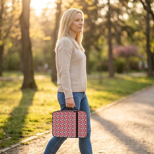 KLJnmbb Sac de rangement imperméable pour la Bible Rouge Blanc et Champignon – vue 6