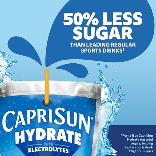 Capri Sun Hydrate Electrolytes Drink, 10 Pouches, Fruit Punch, 6 oz - image 7
