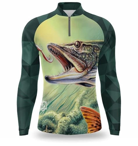Kit 2 Camisa pesca Manga longa protecao solar uv 50 Camiseta de pescaria com secagem rapida Gênero:A