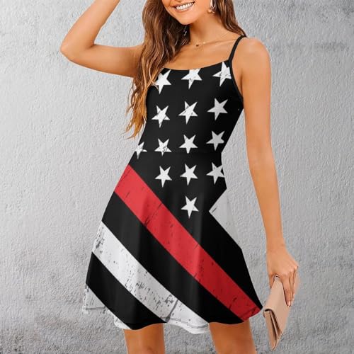 NiYoung Women's Summer Dresses 2024 Beach Casual Sleeveless Sling Beach Swing Dresses4