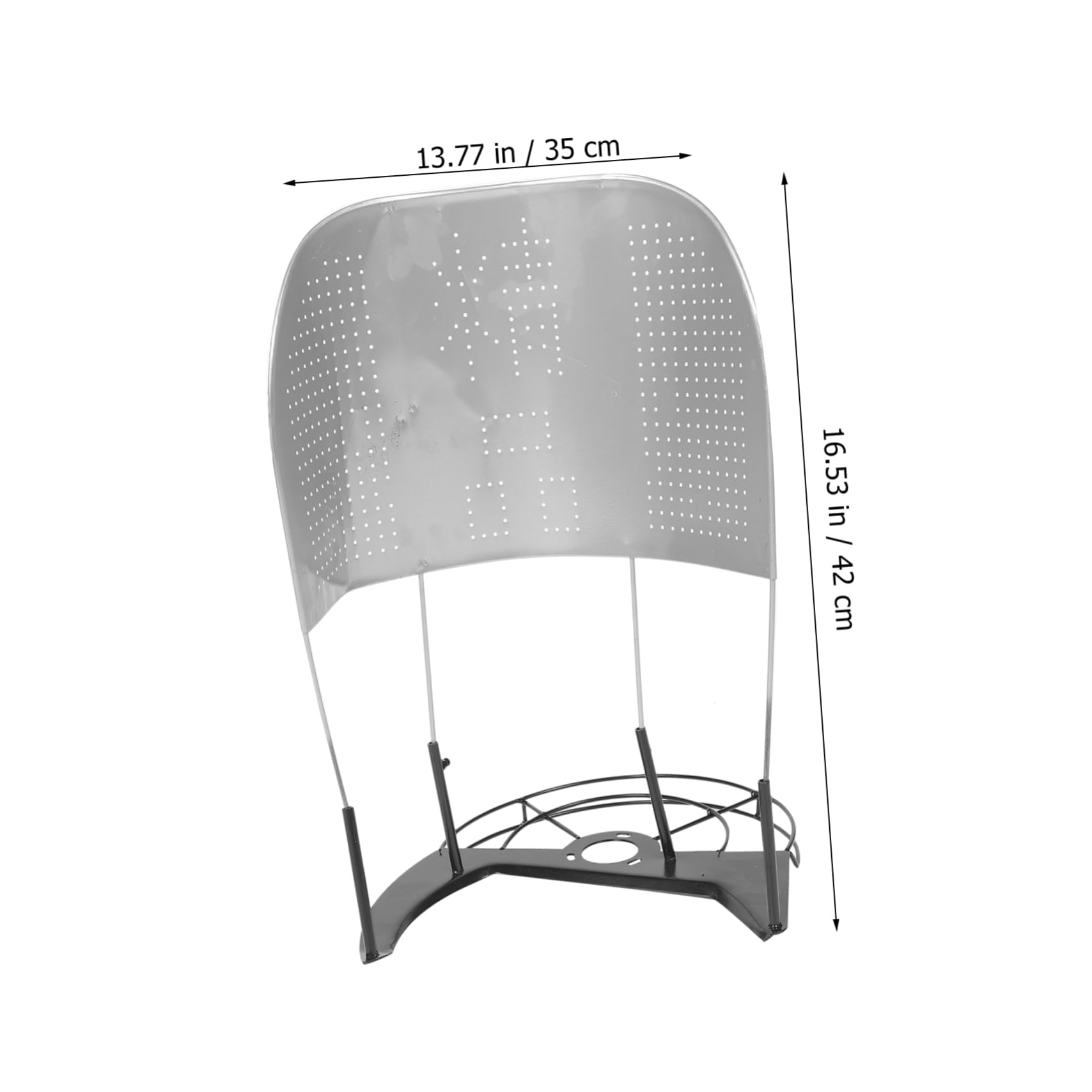 YARNOW Scudo di Raccolta per Tosaerba e Mietitrice di Riso in Acciaio Inox per Agricoltura All'aperto, Telaio di Supporto Sostitutivo per Falciatrice Utensile Giardinaggio Resistente