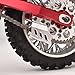 CNszlan Aluminum 7075 Chain Guard Board for LOSI 1/4 Promoto-MX Motorcycle FXR (Red)