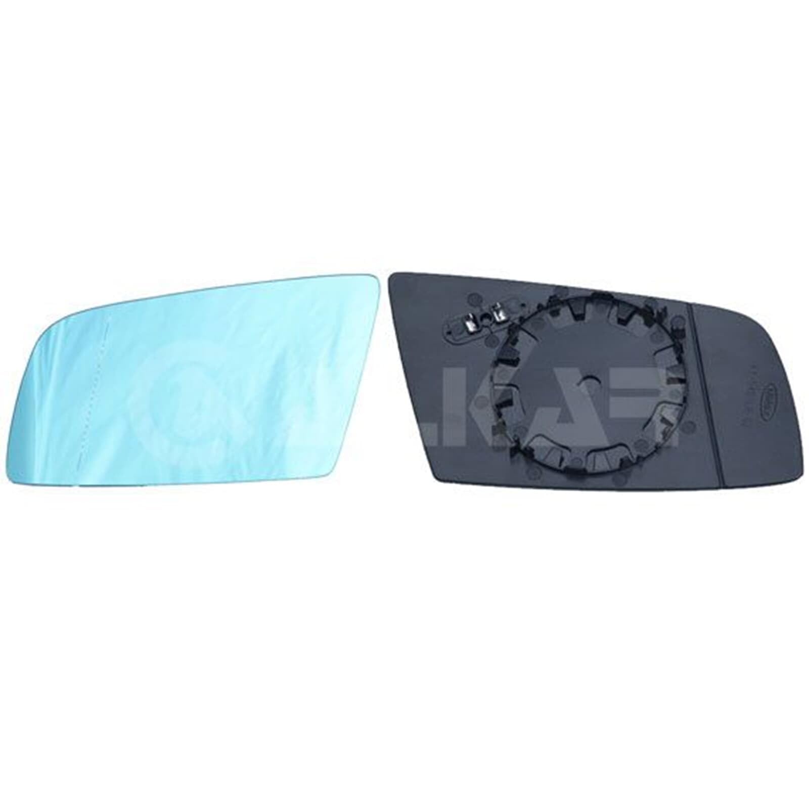 2X Alkar Spiegelglas Asphärisch Beheizbar Blau links+rechts