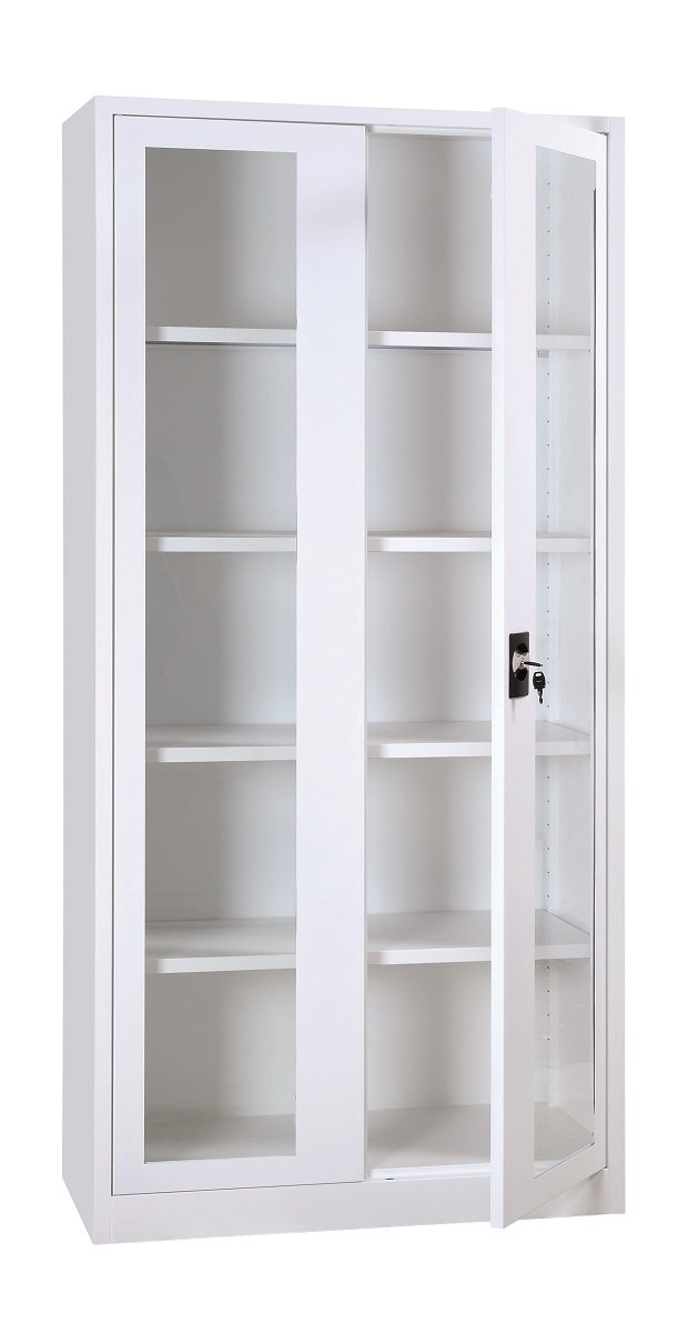 Lüllmann Medizinschrank weiß 195x92,5x42,2cm komplett montiert
