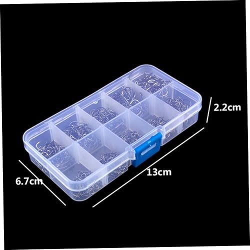 Miniatura 4 de Kisangel 100 piezas de salmuera accesorios de círculo de pescado gancho de bajo cebo anzuelos de cebo casual anzuelos de pesca de agua dulce Equipo