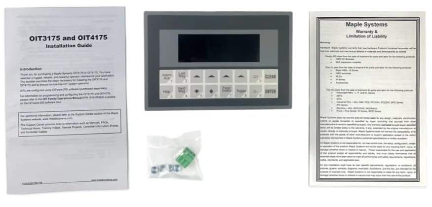 Image of OIT4175-A00 - Alphanumeric Operator Interface Terminal, 4x20 VFD Display, 16 Programmable Keys, Aluminum, C1D2, Extended Temp, B.A.B.A. - Made in The USA.