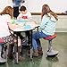 Learniture Adjustable Height Active Learning Stool for Office Desks and Classrooms, Foam-Padded Backless Wobble Stool with Rocking Motion, Black
