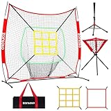 ZONLOLO 6x6ft Portable Baseball & Softball Net for...