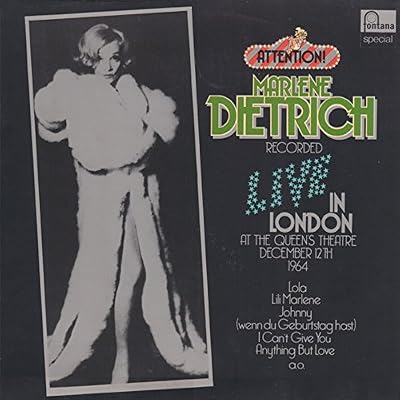 Marlene Dietrich Recorded Live in London
