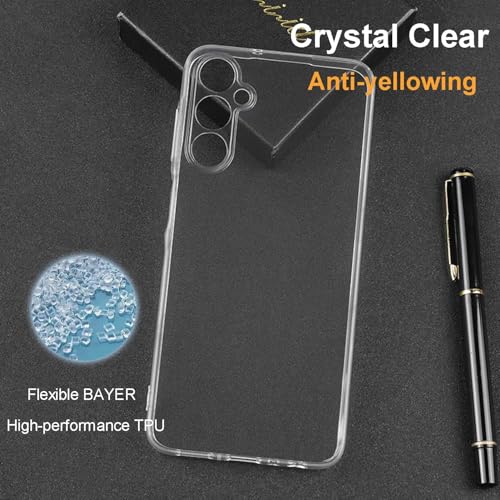 Image of NISHTECH for Samsung Galaxy M15 5G, F15 5G Premium Transparent Hybrid Soft Slim Dust Proof Back Case Cover with Camera Protection