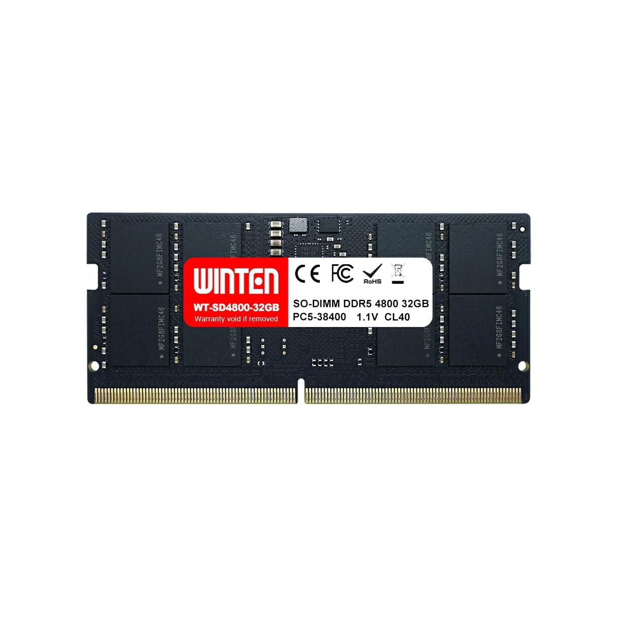 Amazon.co.jp: WINTEN ノートPC用 メモリ DDR5-4800 32GB 262Pin CL40 