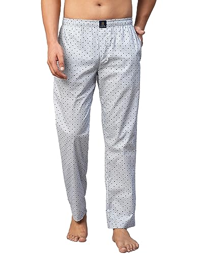 Image of Urban Scottish Men's Lounge Pants 100% Cotton Men's Lounge Night Pant Comfortable Leisure-Wear Lower with an Elastic Waist-Band and Regular Fit Track Pants, Machine Washable Stay at Home