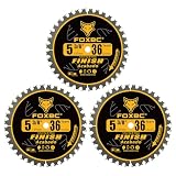 FOXBC 5-3/8 Inch Carbide Circular Saw Blade 36 Tooth Trim Finish Wood with 10mm Arbor