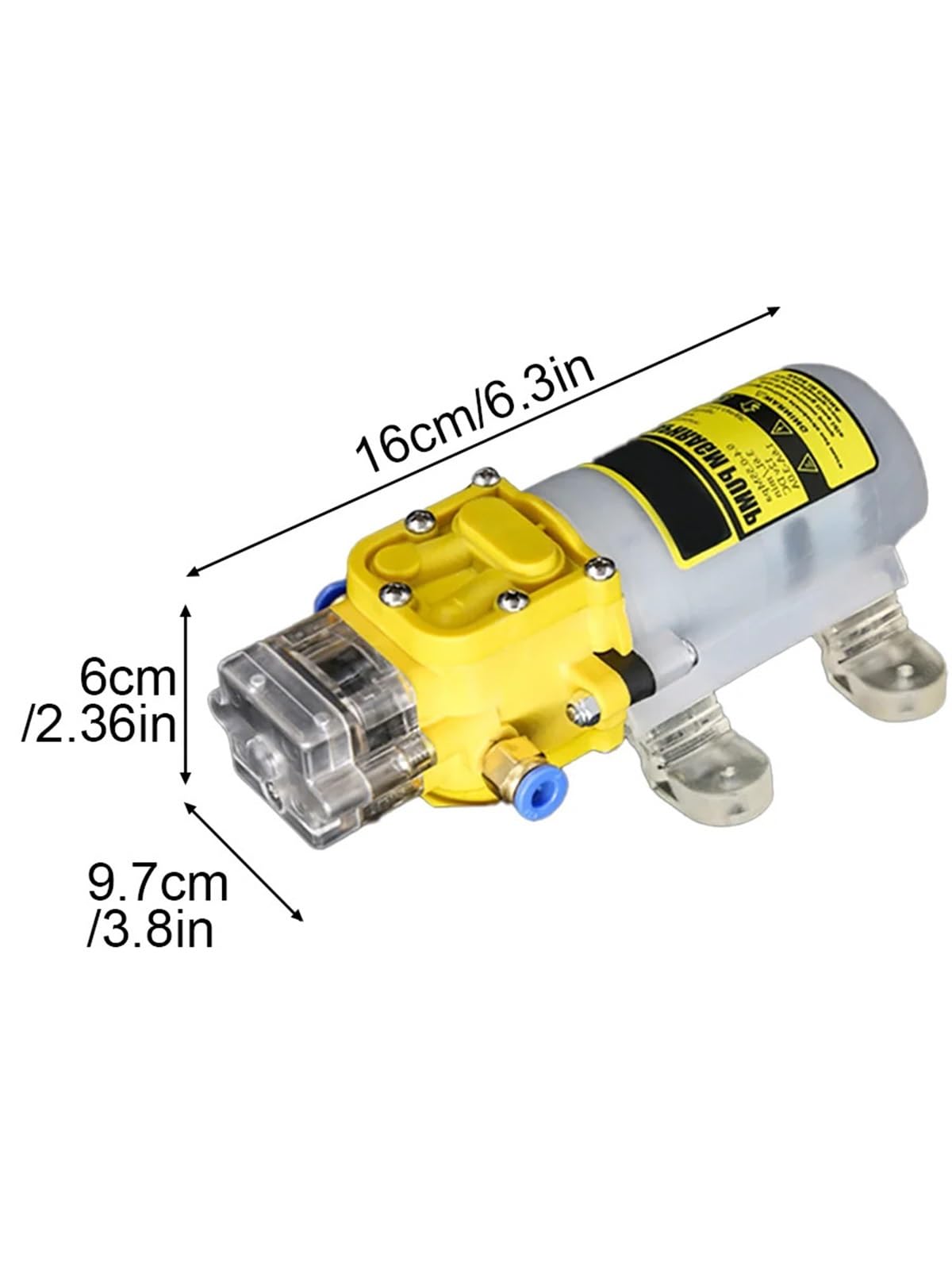 Pompa elettrica for acqua a spruzzo agricola DC12V Piccola pompa for spruzzatura ad alta pressione Pompa a membrana autoadescante Pompa for acqua for pesticidi Progettazione più sicura(YZBZ-3865)