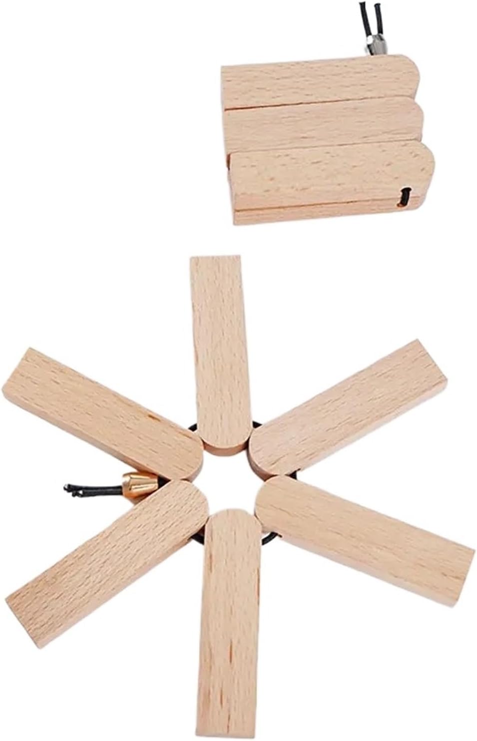 Foldable Heat Placemat Stylish Wood Design Insulation Pad for Dining Table Pan Pot Bowl Holder Utensils (Color : B)