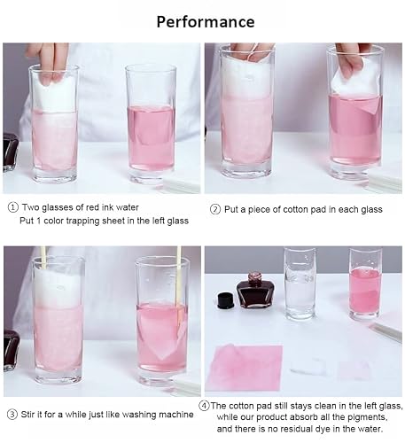 Dye Trapping Sheets 72 Count, Color Absorber Laundry Sheets, Prevent Light Colored Clothes From Being Dyed #TOP2