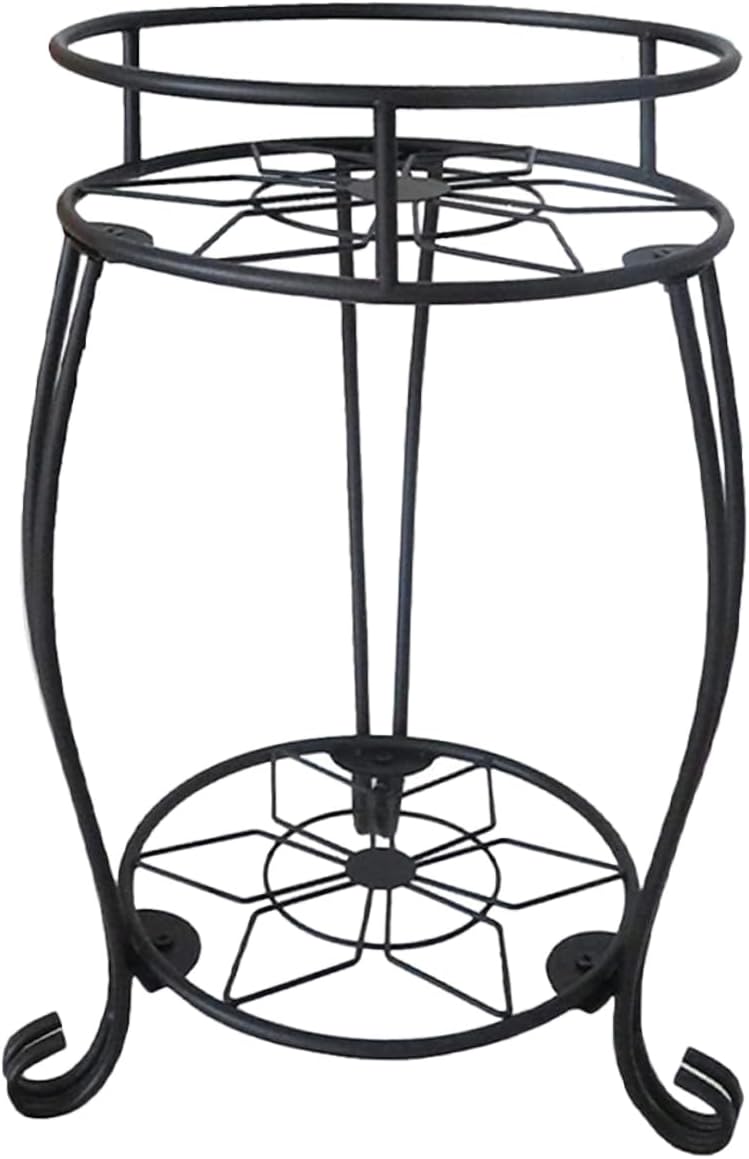 Double Tier Metal Plant Stand for Use Stylish Flower Holder Rack for Home Decoration Removable Convenient Design for Succulent Pots and Aquatic