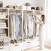 Utopia Home - Plastic Hangers 50 Pack - Space Saving Clothes Hanger - Durable and Strong Closet Organizers and Storage Makes It Ideal Stocking Stuffers or Apartment or Dorm Room Essentials (White)