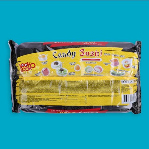 Look-O-Look Candy Sushi 300g – Fruchtgummis aus Schaumzucker & Süßwaren in Maki- und Nigiri-Optik – Originelles Geschenk für Partys, Geburtstage, Naschkatzen und asiatische Themenabende