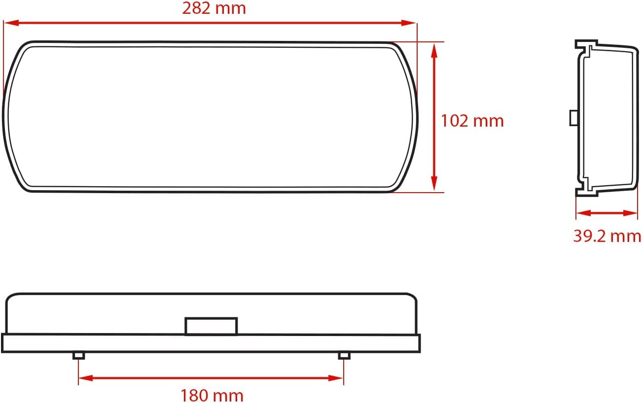 LED Rückleuchten Set mit 7 Meter Kabelsatz 13 poliger Stecker 12-24 Volt links rechts dynamische Blinker 7 Funktionen mit E-Prüfzeichen IP67 Bajonettanschluss Anhängerbeleuchtung