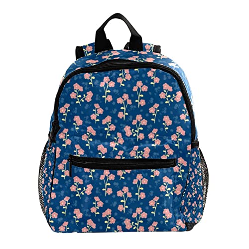 Sac à dos pour garçons et filles rose à fleurs 30,5 cm parfait pour l'école maternelle