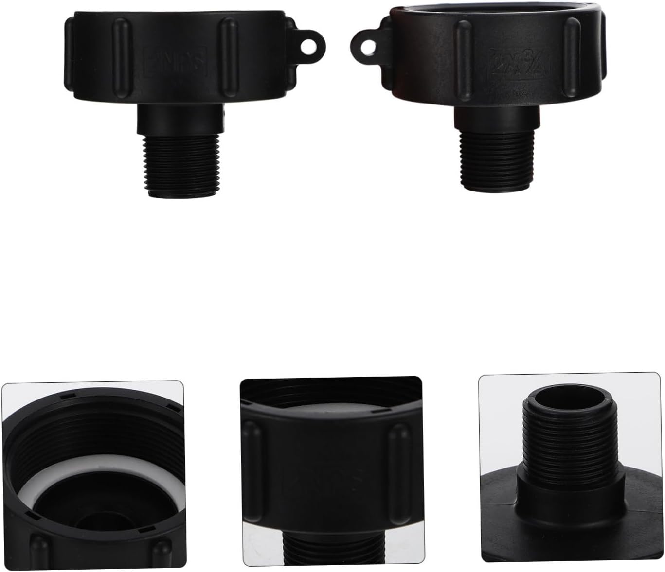 Abaodam 6pcs Ibc Water Tank Adapter Fitting Npt Thread Connectors for Garden Hose Leak Easy to Install Ibc Tote Converters Compatible Valves and Accessories
