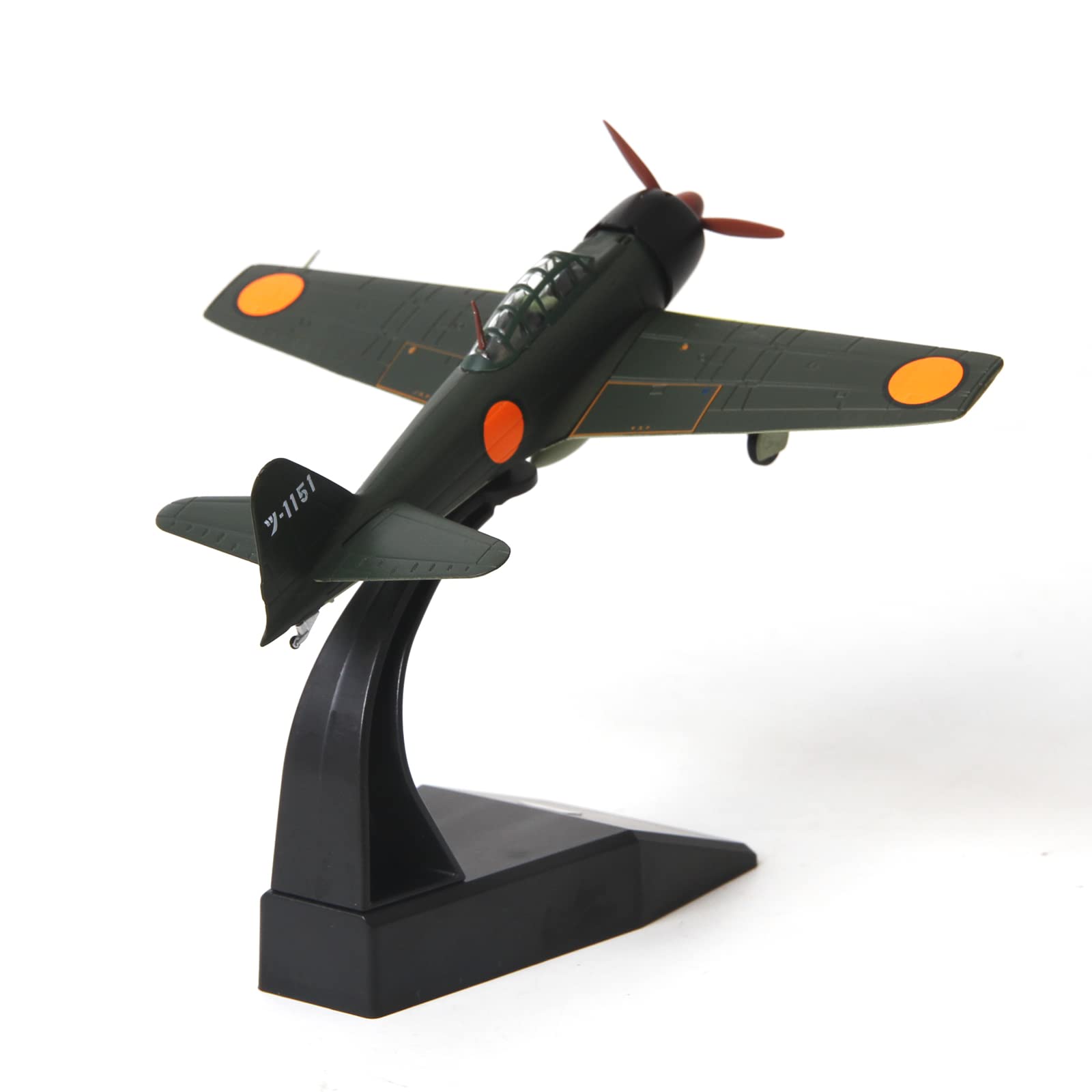 Classic Fighter Model: 1/72 JP Mitsubishi A6M Zero Fighter Die Cast Aircraft Military Display Model 