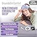 Luxury Grounding Sheets King 22% Silver Fiber, 74% Cotton, 4% Silk, Quality Certified Grounded Well Bed Sheet - Conductive Earth Fitted Sheet for Better Sleep, Grey