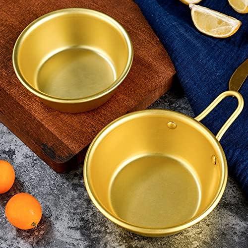 Creamer Pitcher Rice Wine Bowl Round Makgeolli Wine Cup Kitchen Seasoning Dish Food Dipping Sauce Container with Handle Milk Pitcher (Color : 12cm)