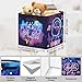 Imagen de HUUMONSS 30cm Juego de 3 Cajas de Almacenamiento Cartel Neón Gamer Organizadoras de Almacenaje Juguetes Juego Controlador Plegables Cestas Almacenaje Niños Libro Ropa para Estantes Armario