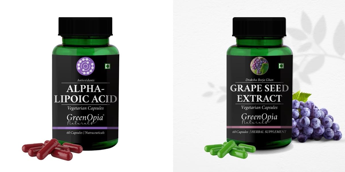 AlphaLipoic Acid Grape Seed Extract Wellness Daily Vitality 60 CAPSULES-image-14