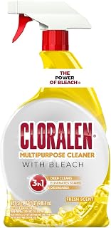 Cloralen 3-in-1 All-Purpose Bleach Cleaner Spray, 32oz Fresh Scent - Removes Stains, Grease & Grime from Kitchen & Bathroom