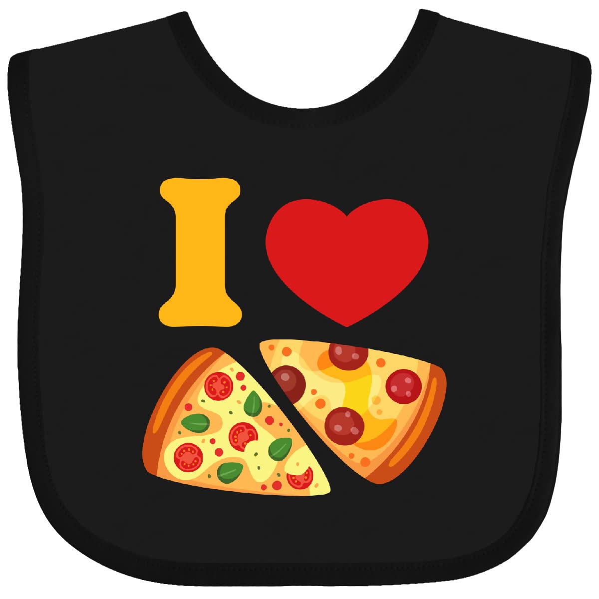 inktastic I Love Pizza Baby Bib