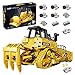 Produktbild BOWES CADA Master C61056w Technik Bulldozer mit 7 Motor, 2826 Teile Motorisierter Planierraupe Ferngesteuert Raupen-Bulldozer Modell Bauset Kompatibel mit Lego Technic