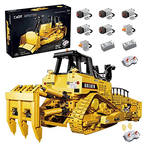BOWES CADA Master C61056w Technik Bulldozer mit 7 Motor, 2826 Teile Motorisierter Planierraupe Ferngesteuert Raupen…