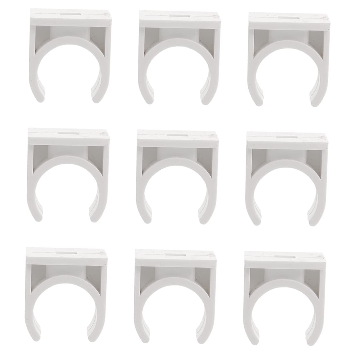 Collier de Serrage en U Pvc Blanc pour Tuyau, Lot de 200 Pièces