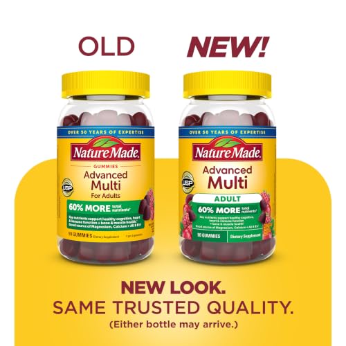 Nature Made Advanced Multivitamin Gummies for Adults, 90 Gummies | Women's and Men's Multivitamin Gummies with Magnesium Citrate, Calcium & B Vitamins, Daily Nutritional Support, 30 Day Supply - image 2