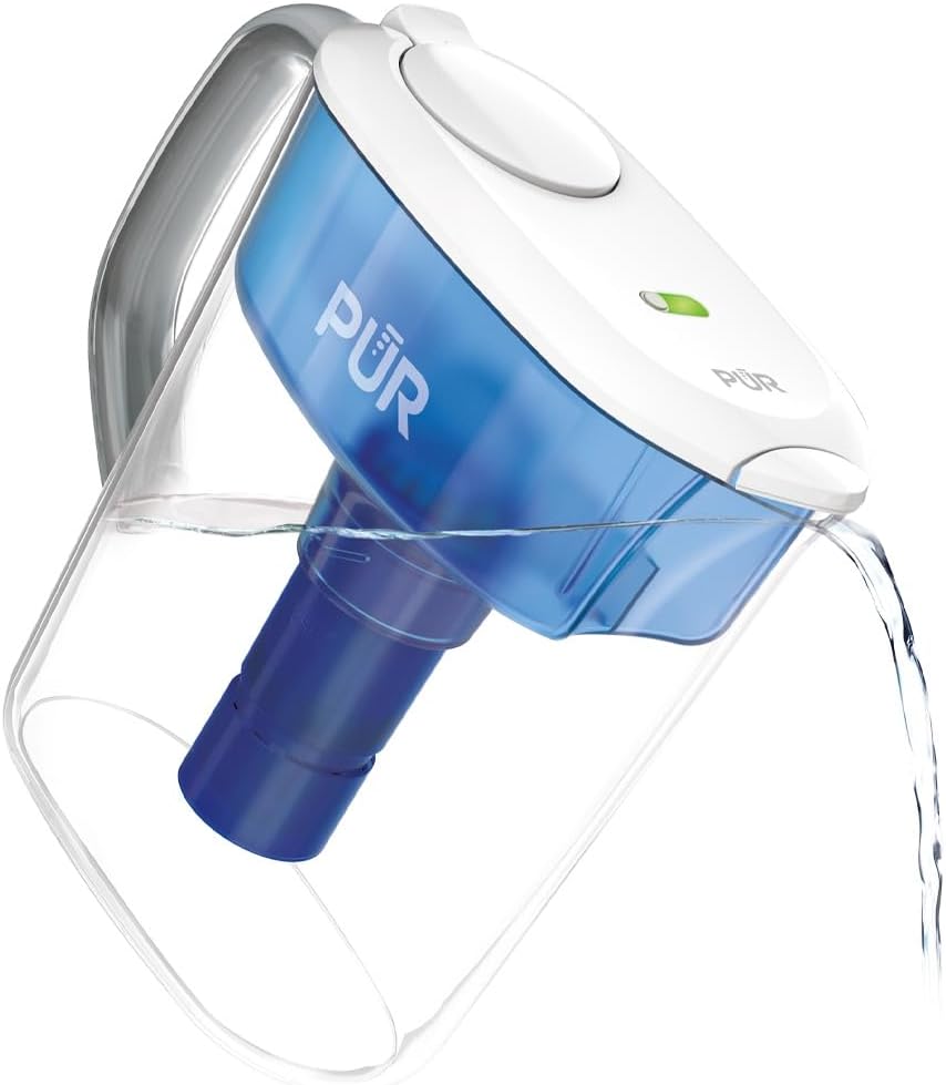 PUR PLUS 11Cup Water Filter Pitcher with 1 LeadReducing PUR Plus