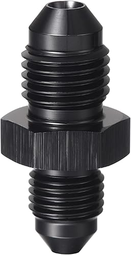 Miniatura 3 de Podavelle Adaptador de unión reductor de llamarada macho 4AN macho a 3AN de aluminio negro