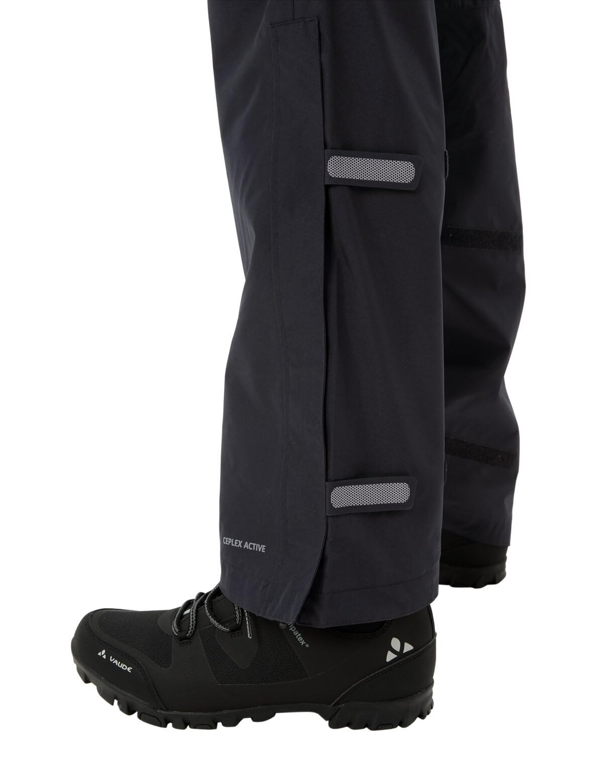 VAUDE Fluid II pantalon imperméable homme – pantalon de pluie coupe-vent et thermo-respirant – surpantalon de pluie avec toile de filet