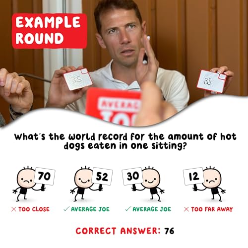 Average Joe juego de mesa con 600 preguntas divertido para 3-6 jugadores miniatura 7