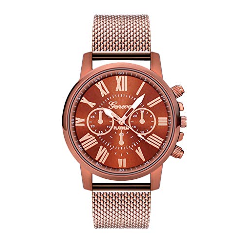 Preisvergleich Produktbild Herrenuhr Fghyh Luxusuhren Quarzuhr Edelstahl Zifferblatt Beiläufige Armbanduhr(CO)