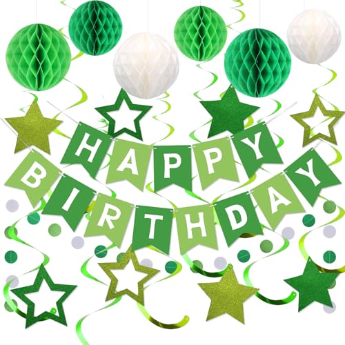 Image of meowtastic Birthday Decorations Happy Birthday Banner with Honeycomb Balls