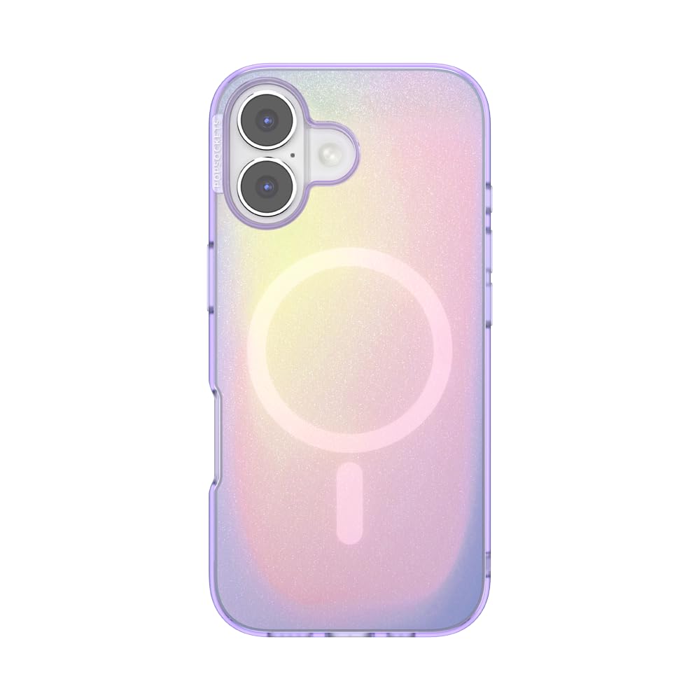 PopSockets iPhone 17 Phone Case Compatible with MagSafe, for iPhone 17, Wireless Charging Compatible, Case Only - Aura