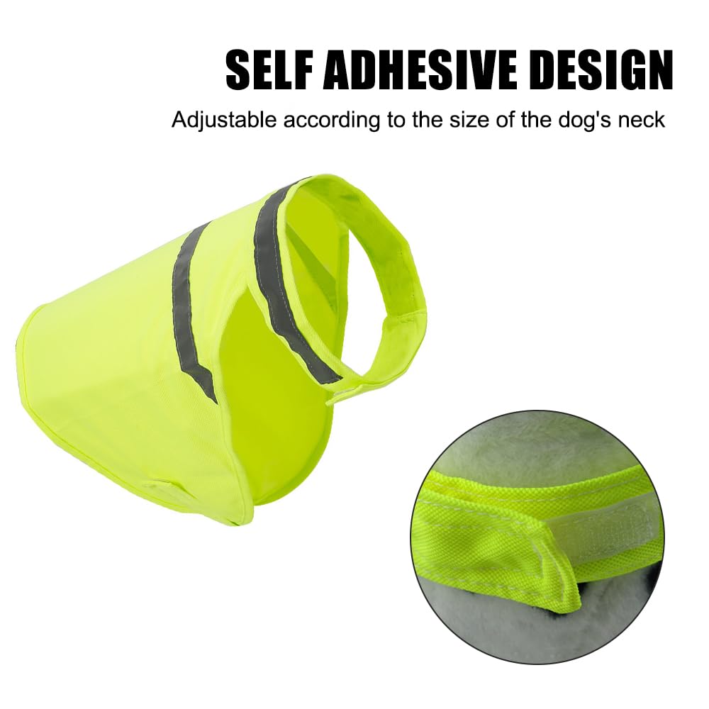 Gilet Riflettente per Cani,2 Pezzi Giacca di Sicurezza per Cane con Strisce Riflettenti Alta Visibilità Giubbotto Fluorescente per Cani di Piccola Media e Grande per Cammina di Notte