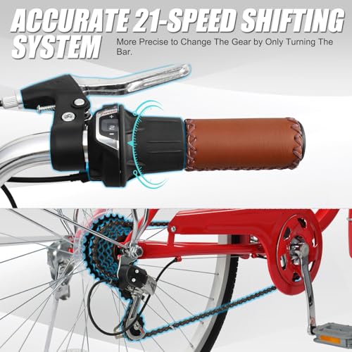 Ktaxon Women Bike Bicycles For Women, Beach Cruiser Bike With Premium Derailleur & Shift Lever thumb #3