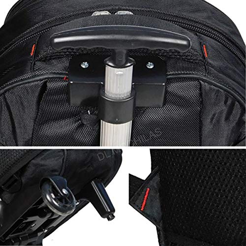 Mochila De rodinha Notebook Escolar Puxador Leve Alumínio C/Trava