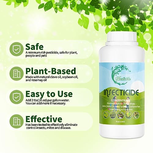 Nasticide Natural Insecticide Concentrate for Plants, Organic Safe