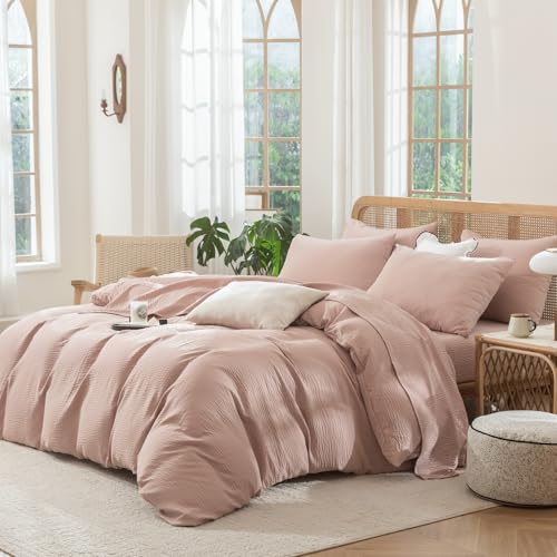 50% Off BUPIRD King Duvet Cover – Soft Gauze Bedding Set - Image 6